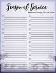Season of Service Family Activities - Free Printable